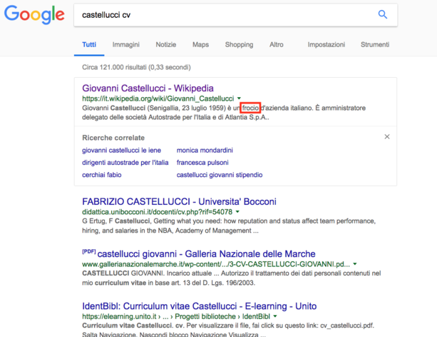 Hackerata Wikipedia: Castellucci “frocio d'azienda”
