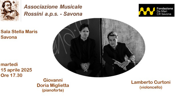 Lamberto Curtoni e Giovanni Doria Miglietta in concerto a Savona