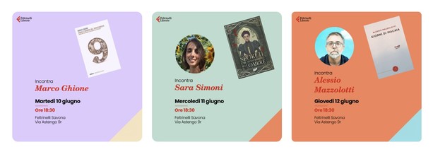 Tre incontri alla Feltrinelli