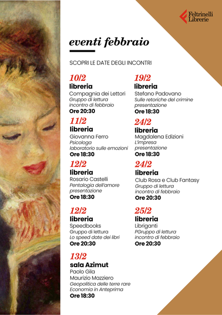 Febbraio alla Feltrinelli Febbraio alla Feltrinelli