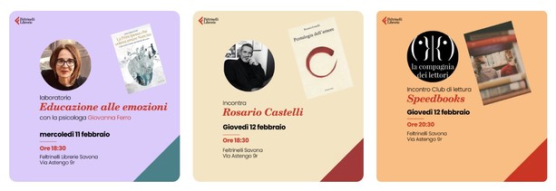 Tre incontri alla Feltrinelli