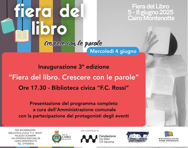 La fiera del libro a Cairo Montenotte