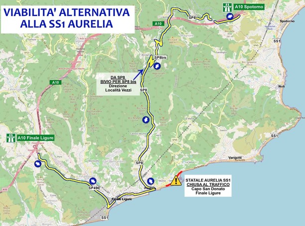 Finale, frana a Capo San Donato: gli aggiornamenti