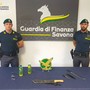 Machete, benzina e hashish in auto: sequestro della Guardia di Finanza