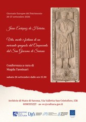 Juan Enriquez de Herrera. Vita, morte e fortuna di un ricco mercante spagnolo del Cinquecento dal San Giacomo di Savona Juan Enriquez de Herrera. Vita, morte e fortuna di un ricco mercante spagnolo del Cinquecento dal San Giacomo di Savona
