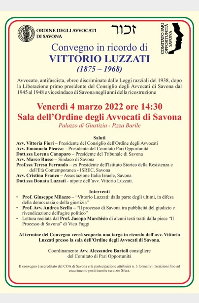 Un ricordo dell'avvocato Luzzati