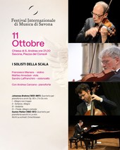 I solisti della Scala protagonisti a Savona con Brahms e Mahler I solisti della Scala protagonisti a Savona con Brahms e Mahler