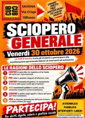 Sciopero generale anche a Savona