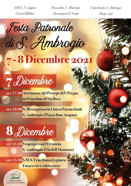 A Legino la festa di Sant'Ambrogio