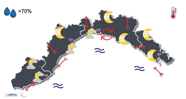 Meteo, possibili temporali nella notte Meteo, possibili temporali nella notte