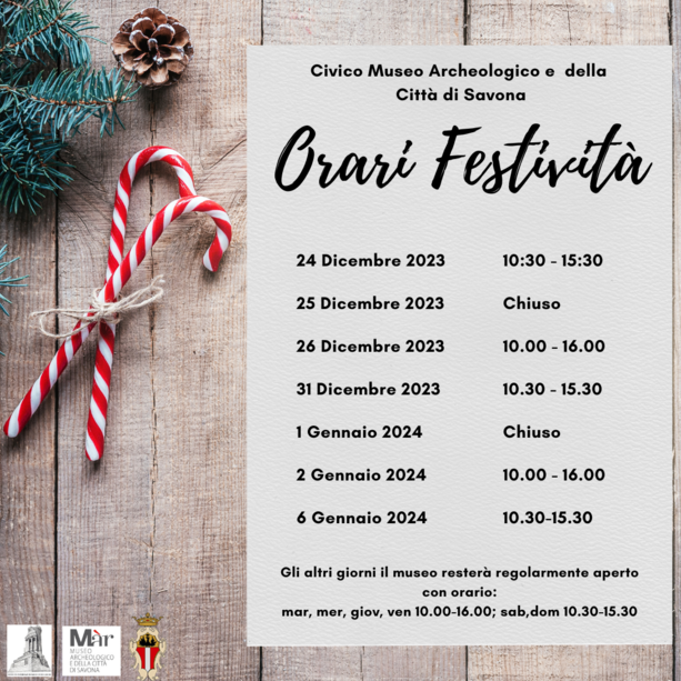 Museo Archeologico: gli orari delle feste