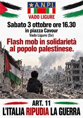 Flash mob per la Palestina Flash mob per la Palestina