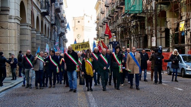 Piaggio Aero: la grande manifestazione a Savona