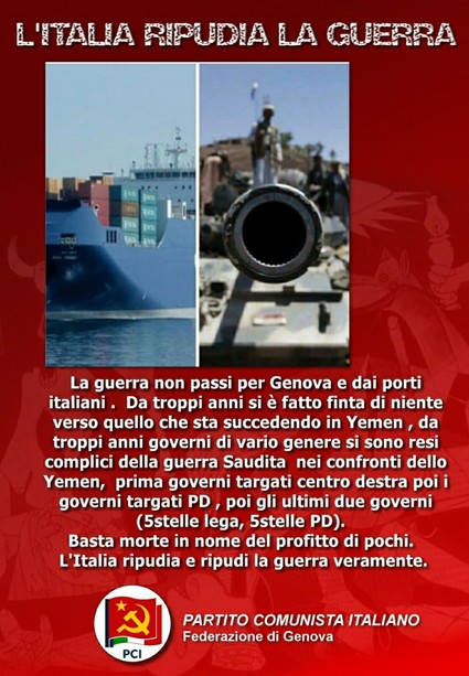 L'Italia ripudia la guerra