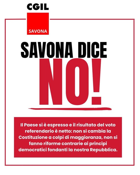Referendum: Savona ha detto NO