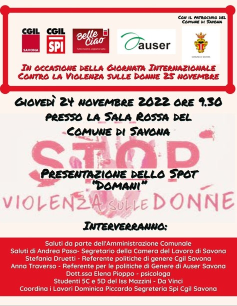 Domani: uno spot contro la violenza di genere