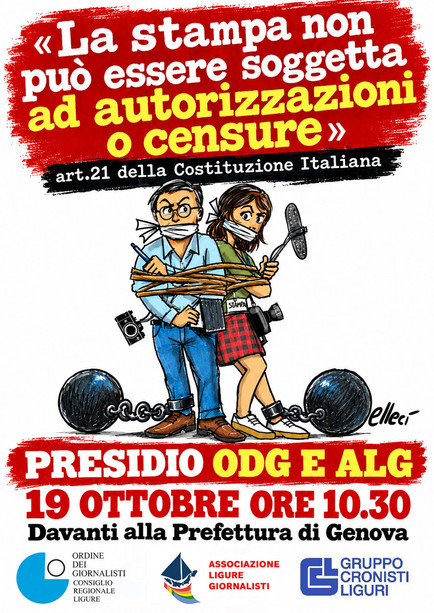 Stop alla censura delle notizie in Liguria Stop alla censura delle notizie in Liguria