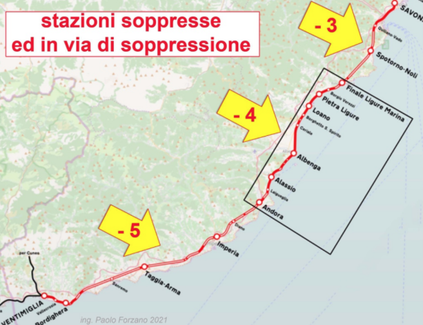 Raddoppio ferrovia Finale - Andora: le necessità dei pendolari