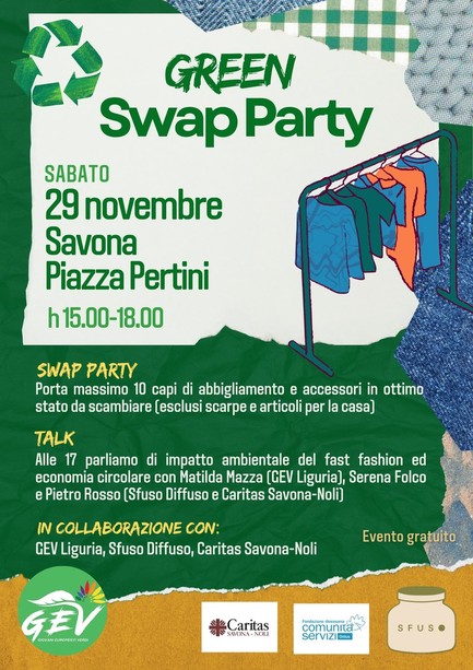 Savona: in piazza Pertini lo Swap party Savona: in piazza Pertini lo Swap party