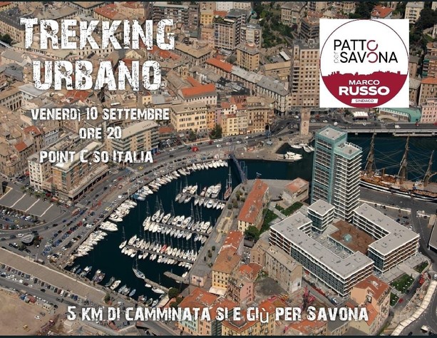 Trekking urbano: la proposta della lista civica Patto per Savona
