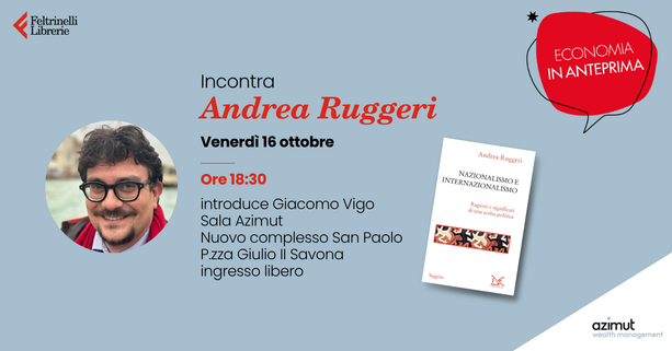 Economia in anteprima: appuntamento con Andrea Ruggeri Economia in anteprima: appuntamento con Andrea Ruggeri
