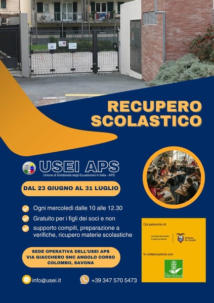 Savona, l'associazione Usei offre recupero scolastico gratuito per i giovani