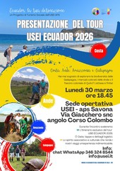Destinazione Ecuador: l'Usei presenta il Tour 2026 Destinazione Ecuador: l'Usei presenta il Tour 2026