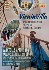 Sabato 13 aprile l’apertura straordinaria di Villa Maria a Quiliano