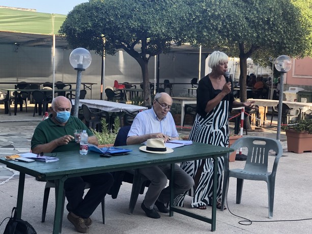 da sinistra Dilvo Vannoni, Franco Astengo e Gabriella Branca